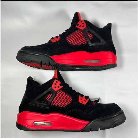 Nike Air Jordan 4 Retro GS Red Thunder Men\'s Shoes - Size 6 - Ships Now